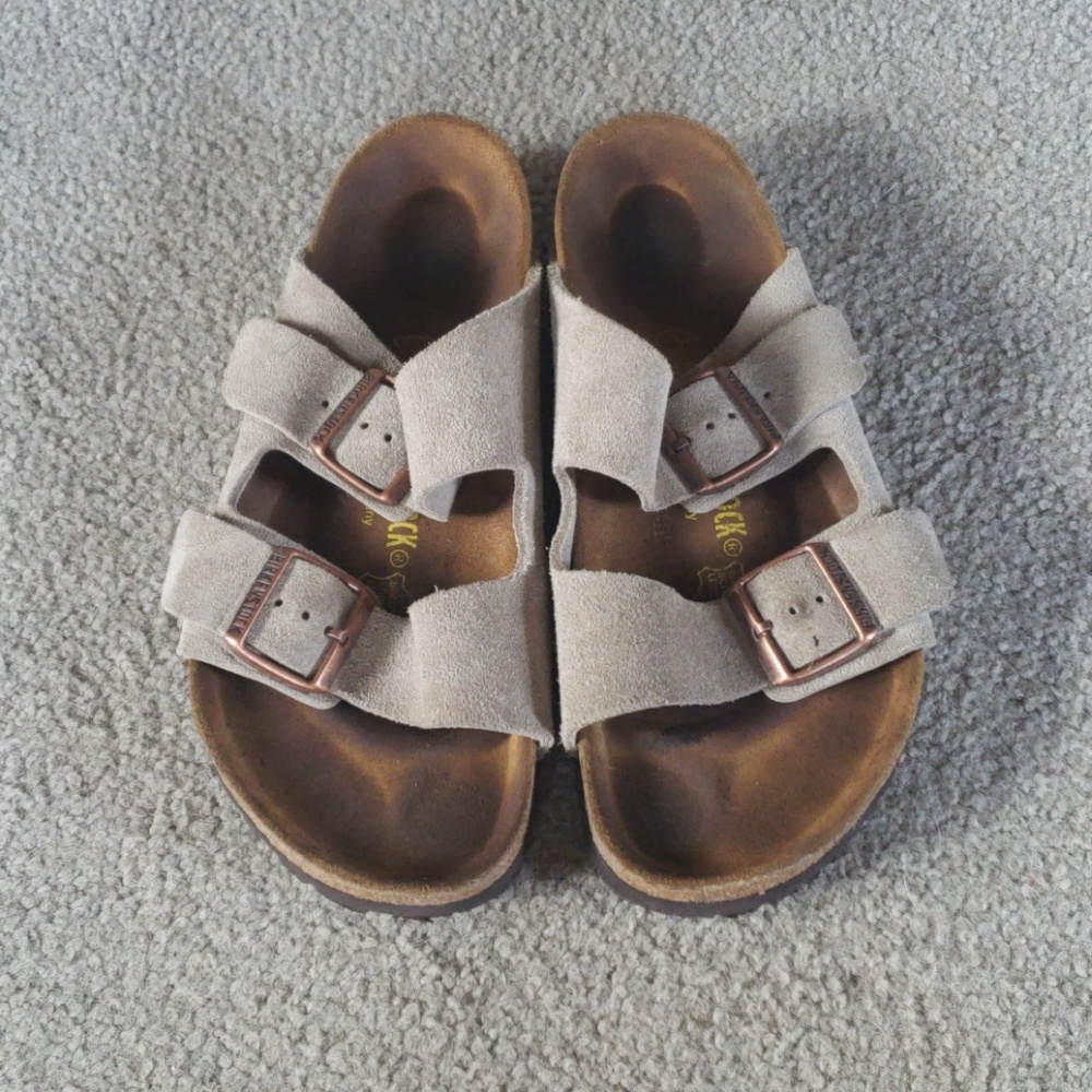 Tan Suede Birkenstock Sandals